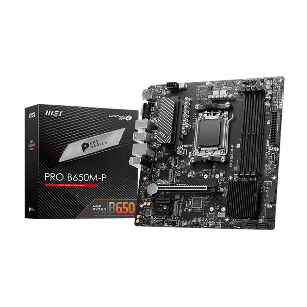 Msi Pro B650M-P. Socket AM5. Micro-ATX - DDR5