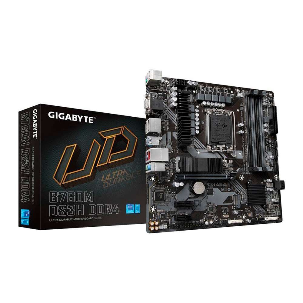 Gigabyte B760M DS3H DDR4. Socket 1700. Micro-ATX. - DDR4