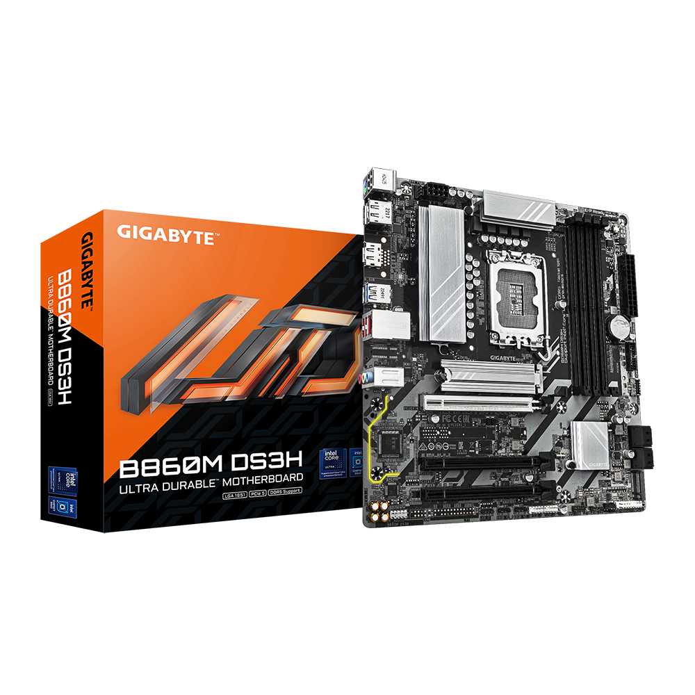 Gigabyte B860M DS3H. Socket 1851. Micro-ATX - DDR5