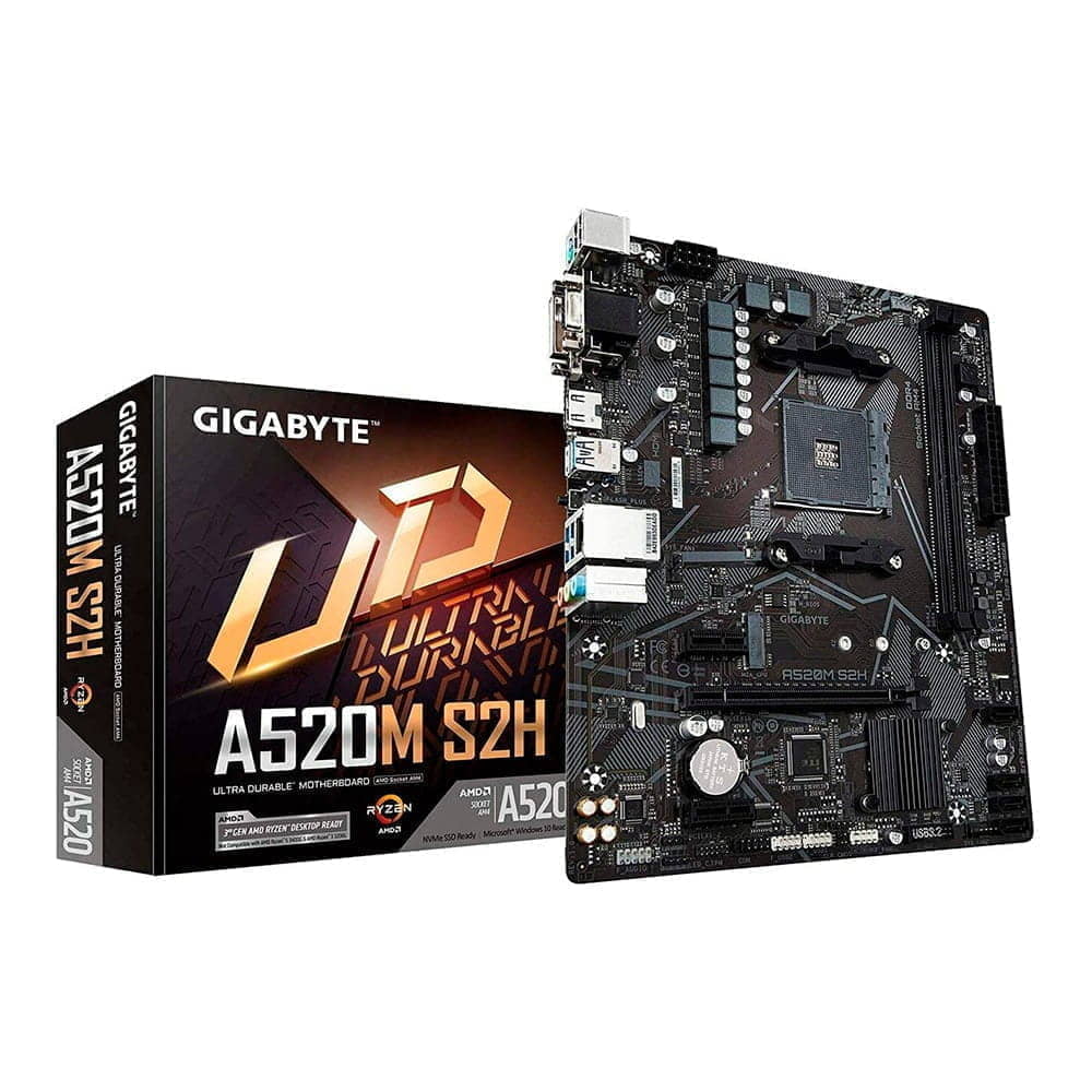 Gigabyte A520M S2H. Socket AM4. Micro-ATX. - DDR4