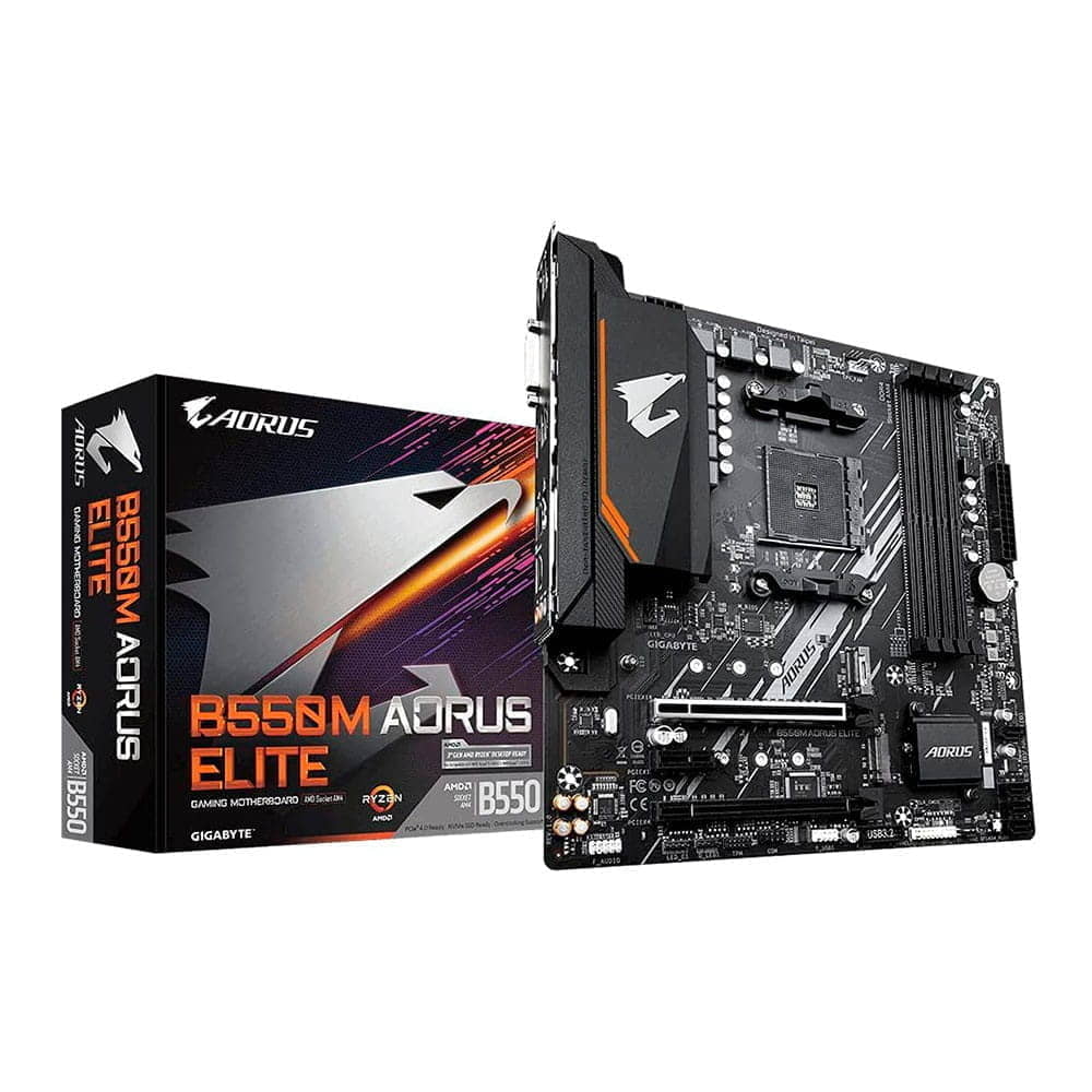 Gigabyte B550M Aorus Elite. Socket AM4. Micro-ATX. - DDR4