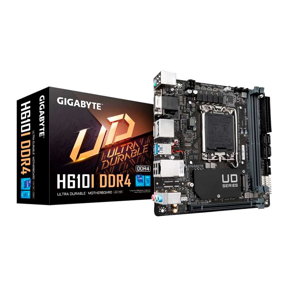 Gigabyte H610I DDR4. Socket 1700. Mini-ITX. - DDR4