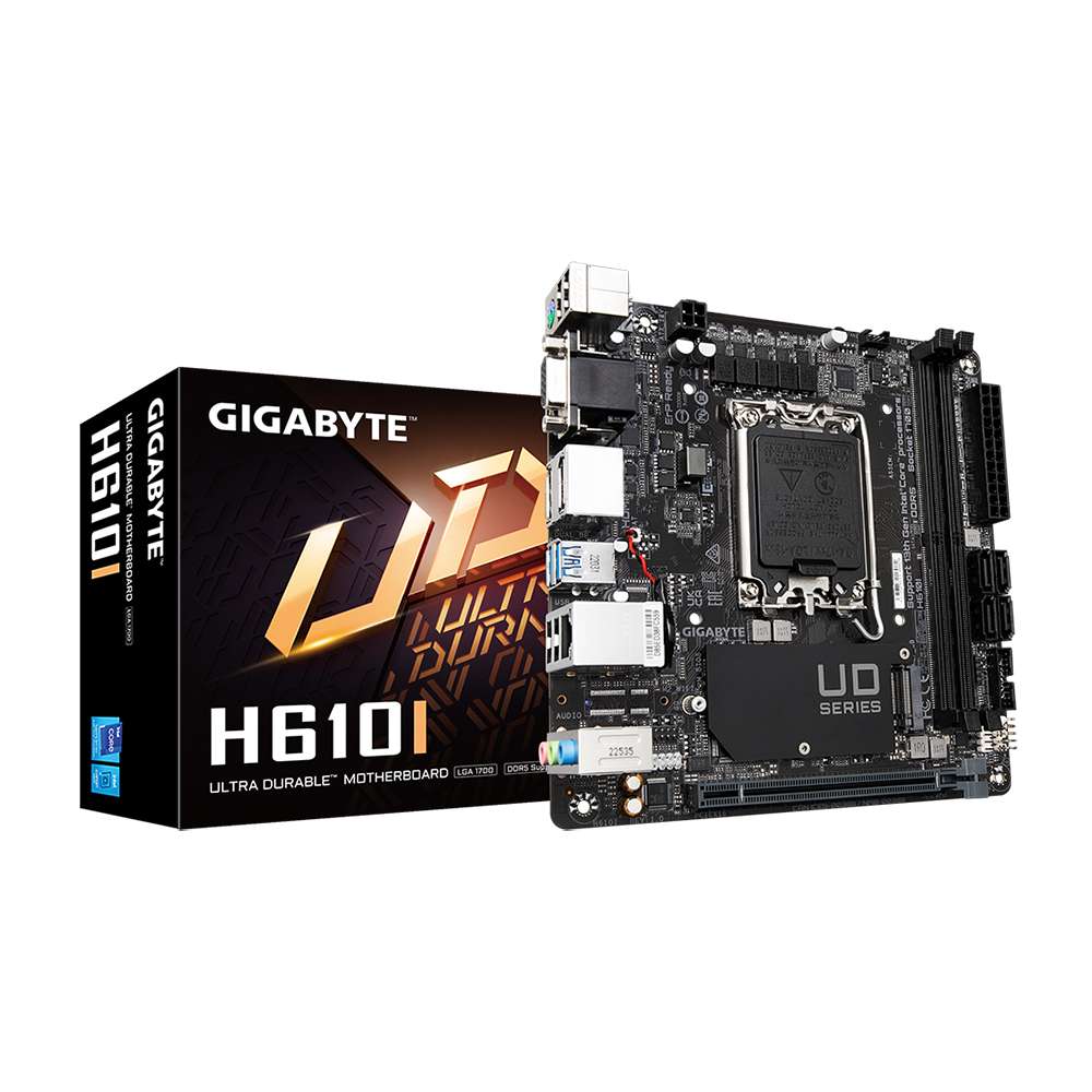 Gigabyte H610I. Socket 1700. Mini-ITX. - DDR5