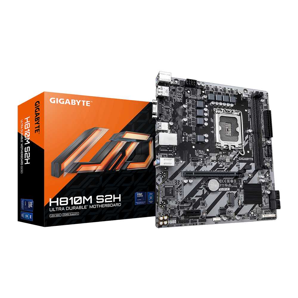 Gigabyte H810M S2H. Socket 1851. Micro-ATX - DDR5