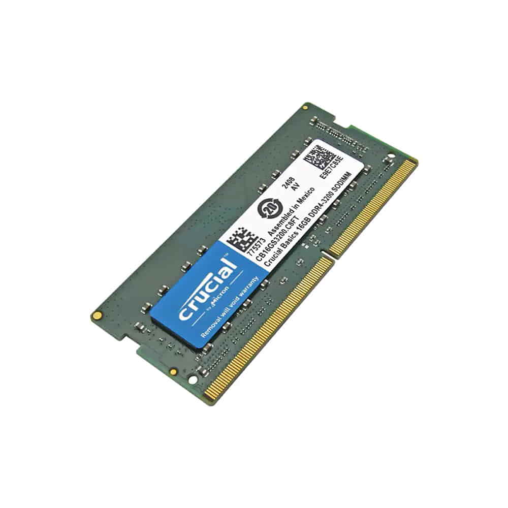 Crucial 16Gb So-DIMM DDR4 3200Mhz 1.2V. CB16GS3200