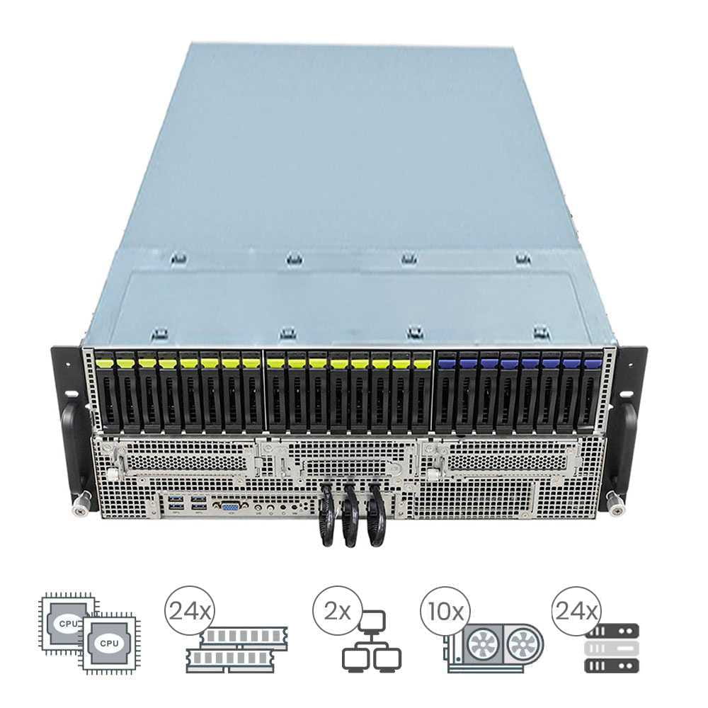 Asrock 4U10G-GENOA2 4U (Hasta 10 GPUs)