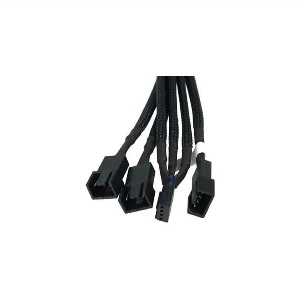Phobya Cable Y PWM 3x 4-Pin a 1x 4-Pin 30cm Negro