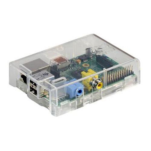 barebone Raspberry Pi con 512Mb - 2 USB Transparente