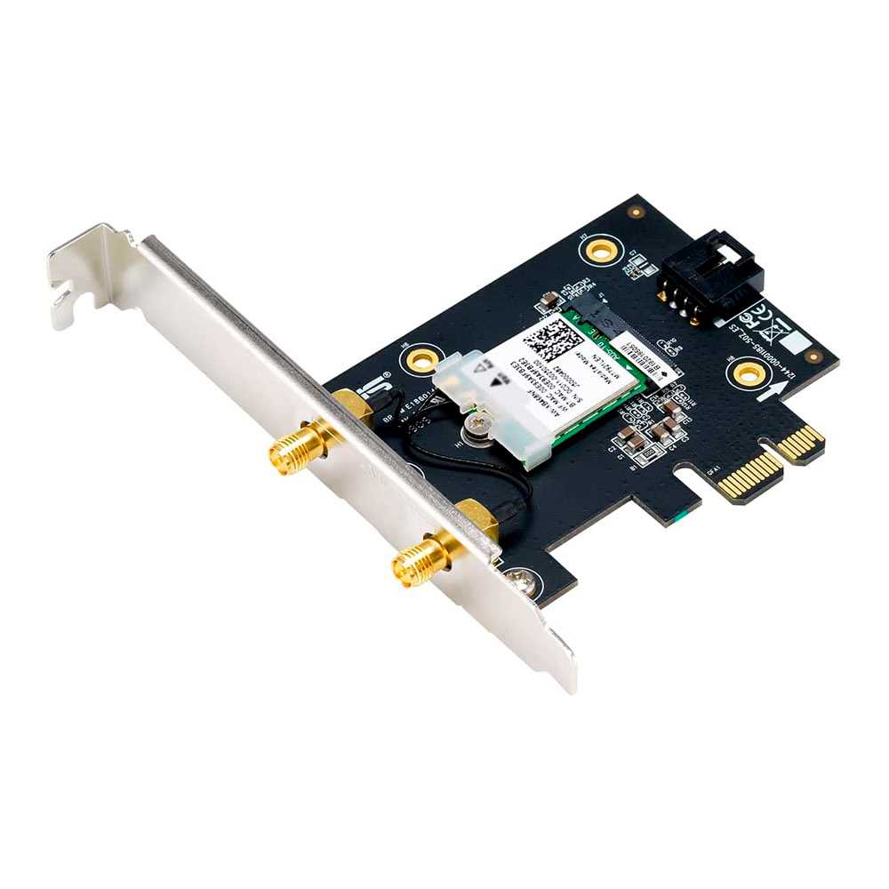 Asus PCE-AX1800. Wi-Fi 6 1.7GbE. PCIe x1.