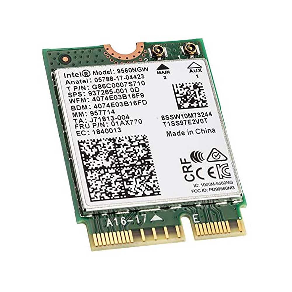 Intel WLAN-AC 9560. WFi 5 1.7GbE. M.2. BULK.