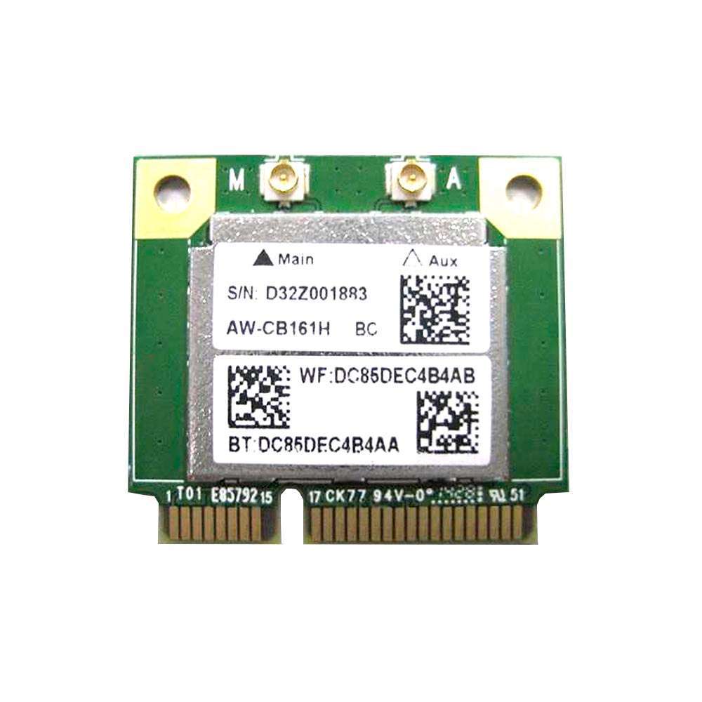 KIT Tarjeta Realtek RTL8821AE MiniPCIe WIFI 5 + Bluetooth 4 con extender plate y 2 cables y antenas