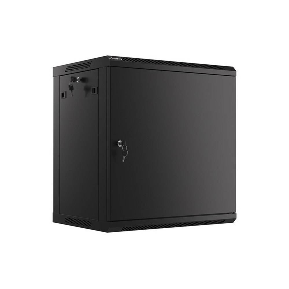Lanberg Armario Rack Mural 19" 12U 600x450 puerta de metal WF01-6412-00B