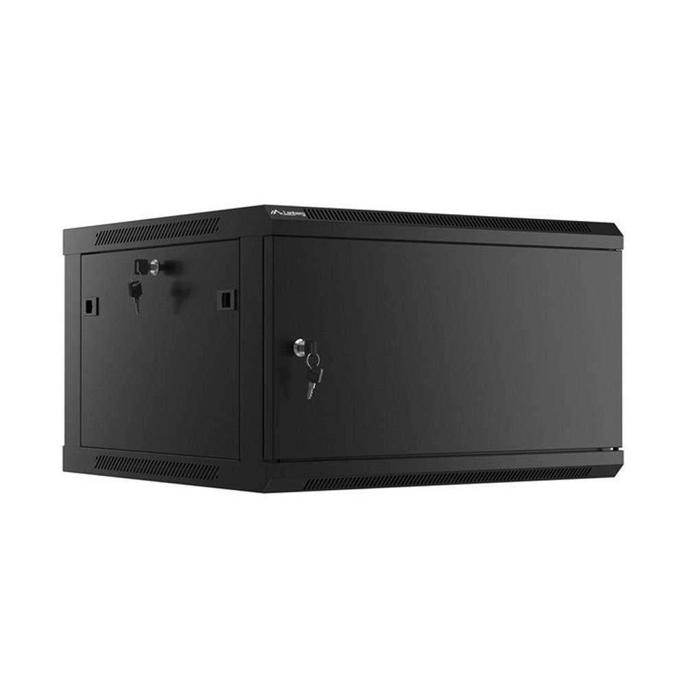 Lanberg Armario Rack Mural 19" 6U 600x600 puerta metálica WF01-6606-00B