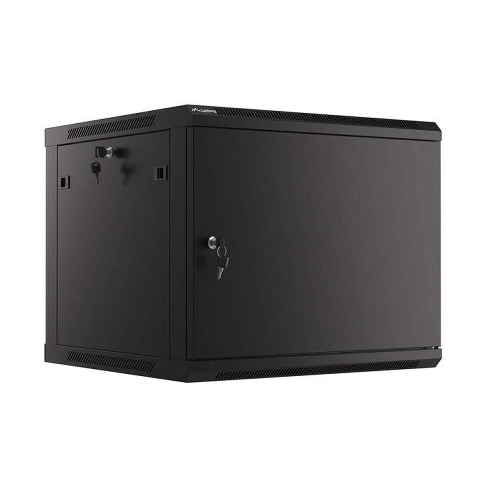 Lanberg Armario Rack Mural 19" 9U 600x600 puerta metálica WF01-6609-00B