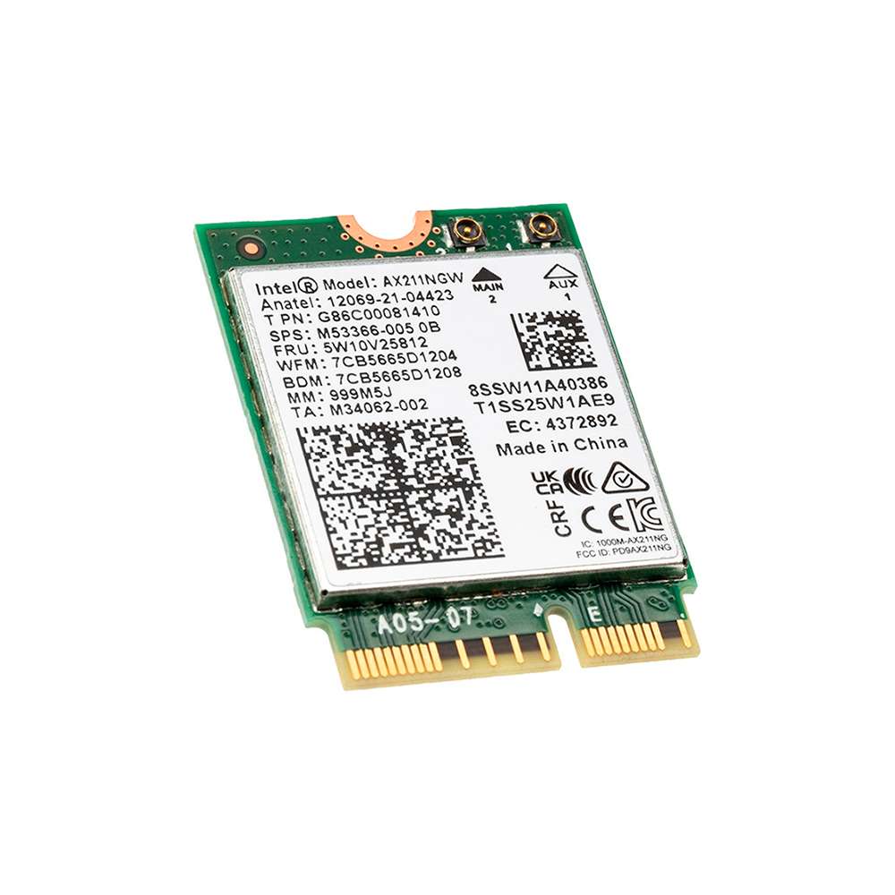 Intel AX211. WiFi 6 2.4GbE. M.2. BULK.
