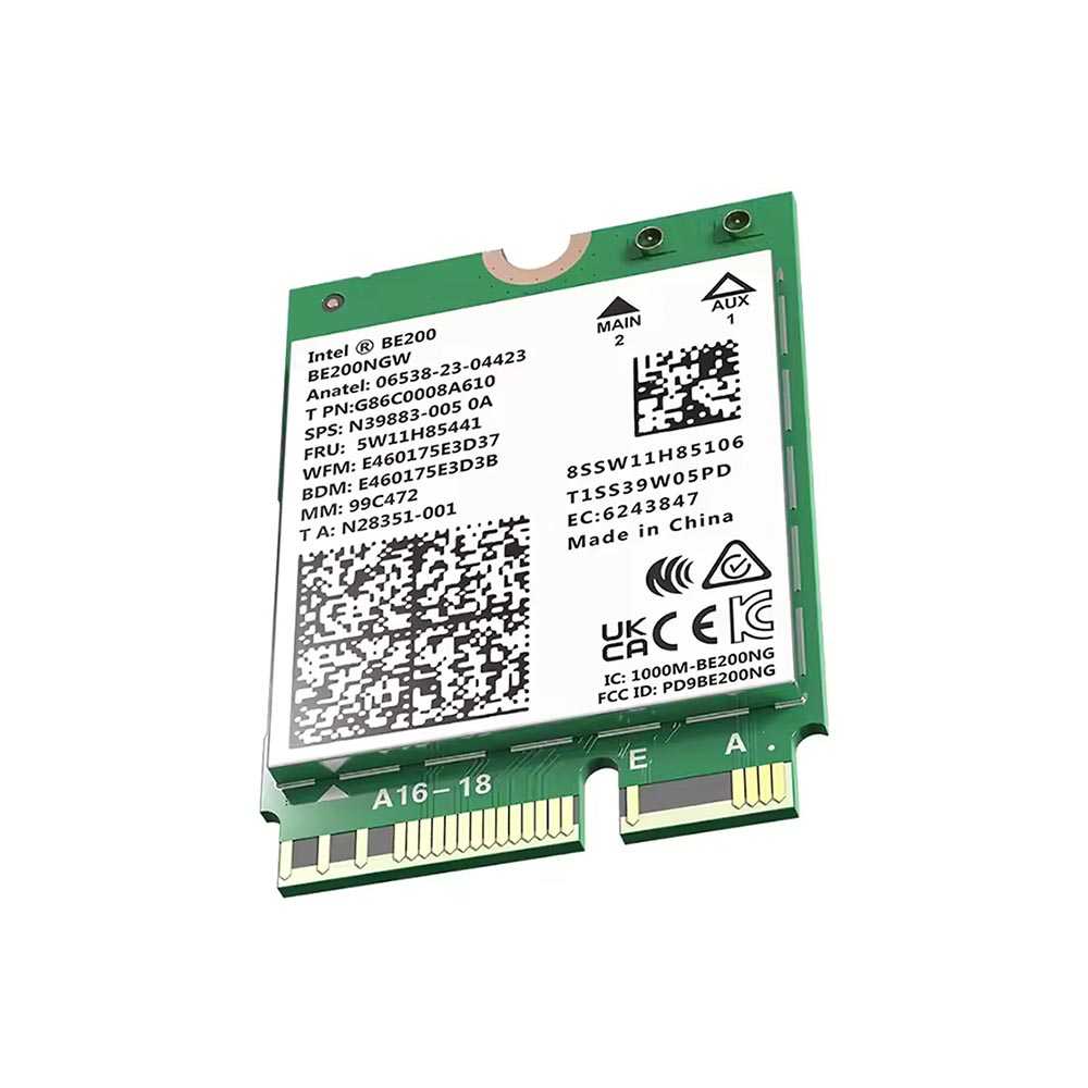 Intel BE200.NGWG.NVX. Intel BE1750. WiFi 7 2.4GbE. M.2. BULK.