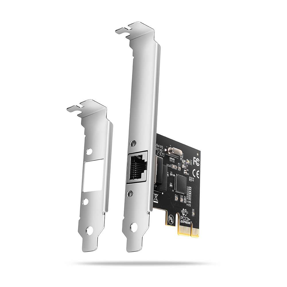Axagon PCEE-GRL. Realtek RTL8111L. 1x RJ45 1GbE. PCIe x1.