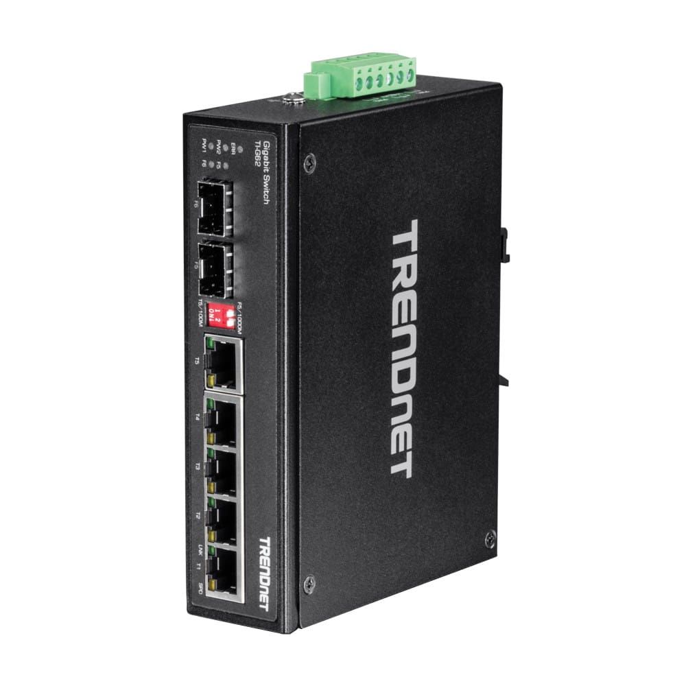 Trendnet TI-G62. Switch DIN-RAIL Gigabit 6 Puertos.