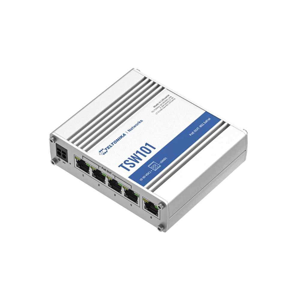 Teltonika TSW101. Switch PoE 5 Puertos.