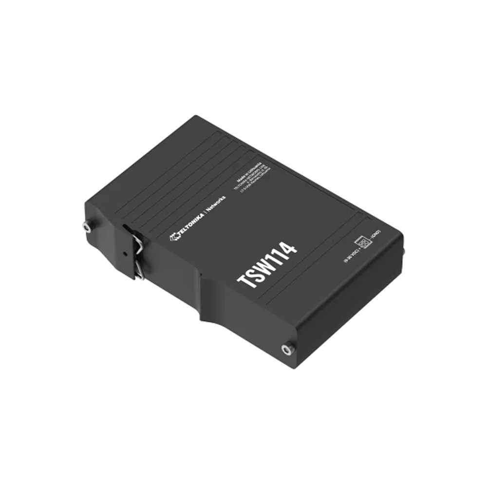 Teltonika TSW114. Switch DIN-Rail PoE 5 Puertos.