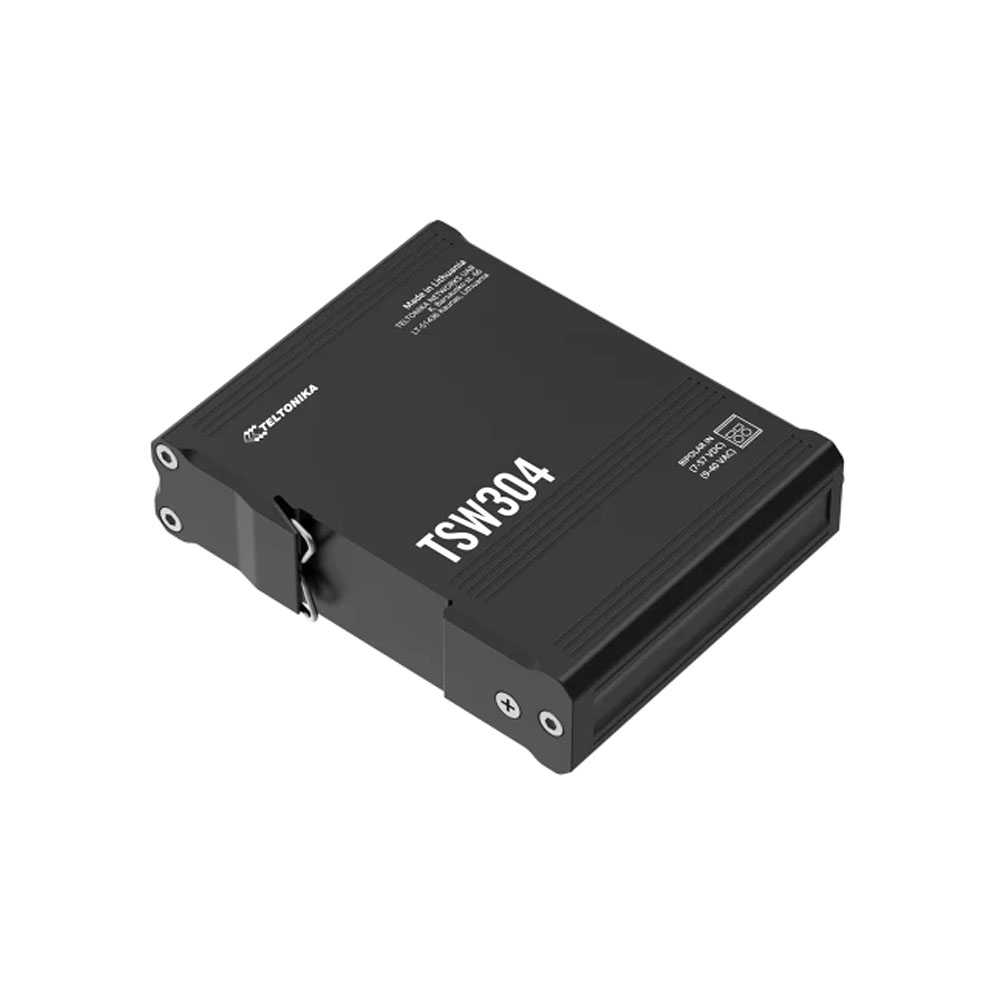 Teltonika TSW304. Switch DIN-Rail PoE 4 Puertos.