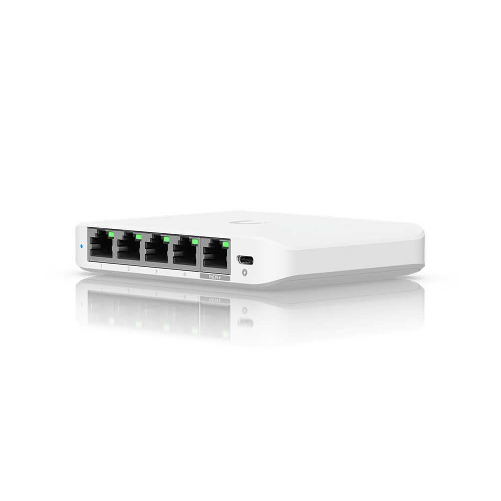 Ubiquiti Miniflex 2.5G. Switch PoE 5 puertos.