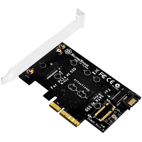 ECM20: Adaptador tarjeta M.2 a PCIE 4x y SATA