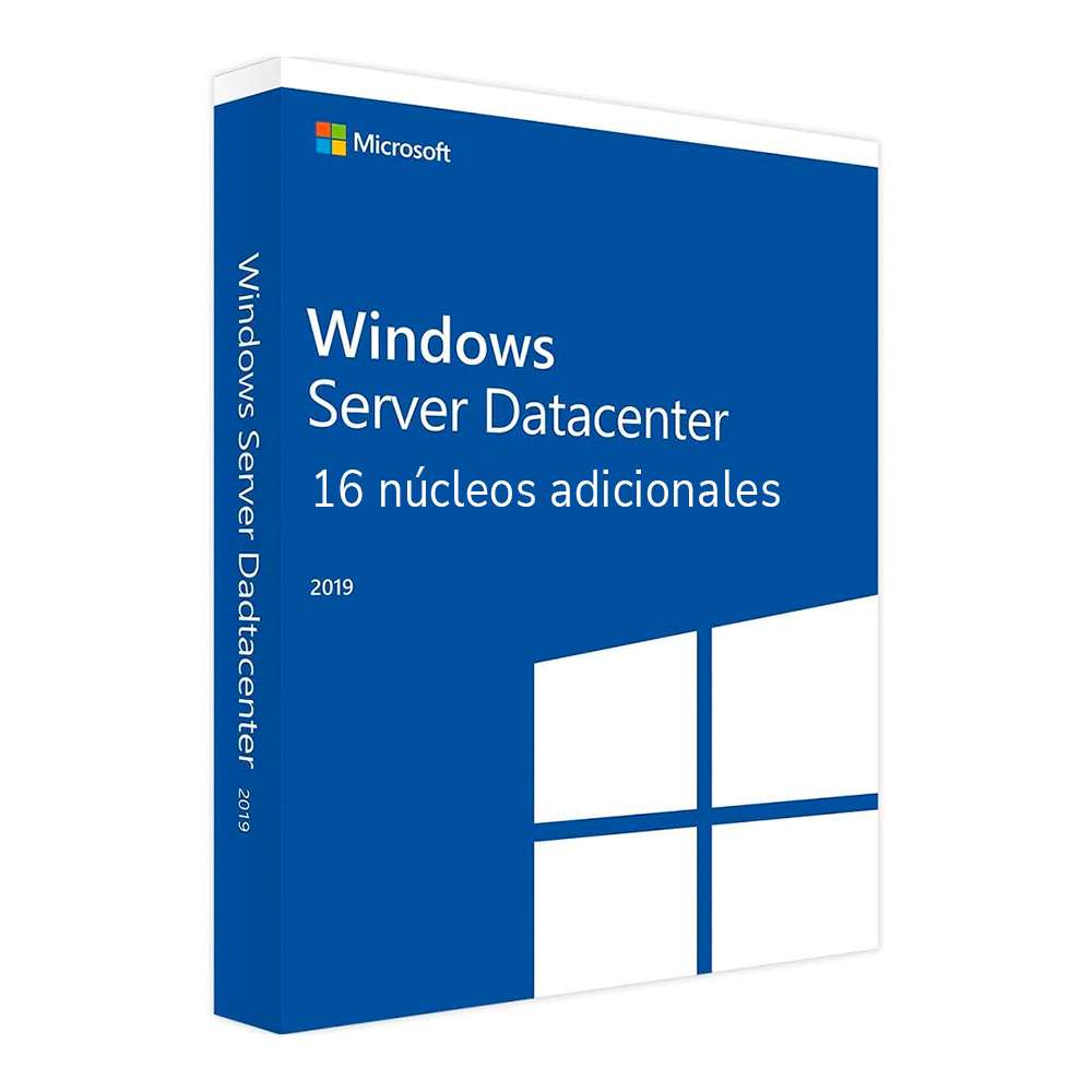 Microsoft Windows Server 2019 Datacenter - Licencia 16 núcleos adicionales