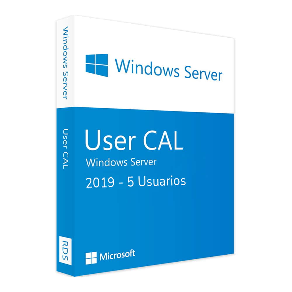 Licencia adicional 5 usuarios CAL - Español para Windows Server 2019 (Standard o Datacenter)