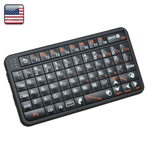 Air Mouse Keyboard Wireless. US Layout. Negro
