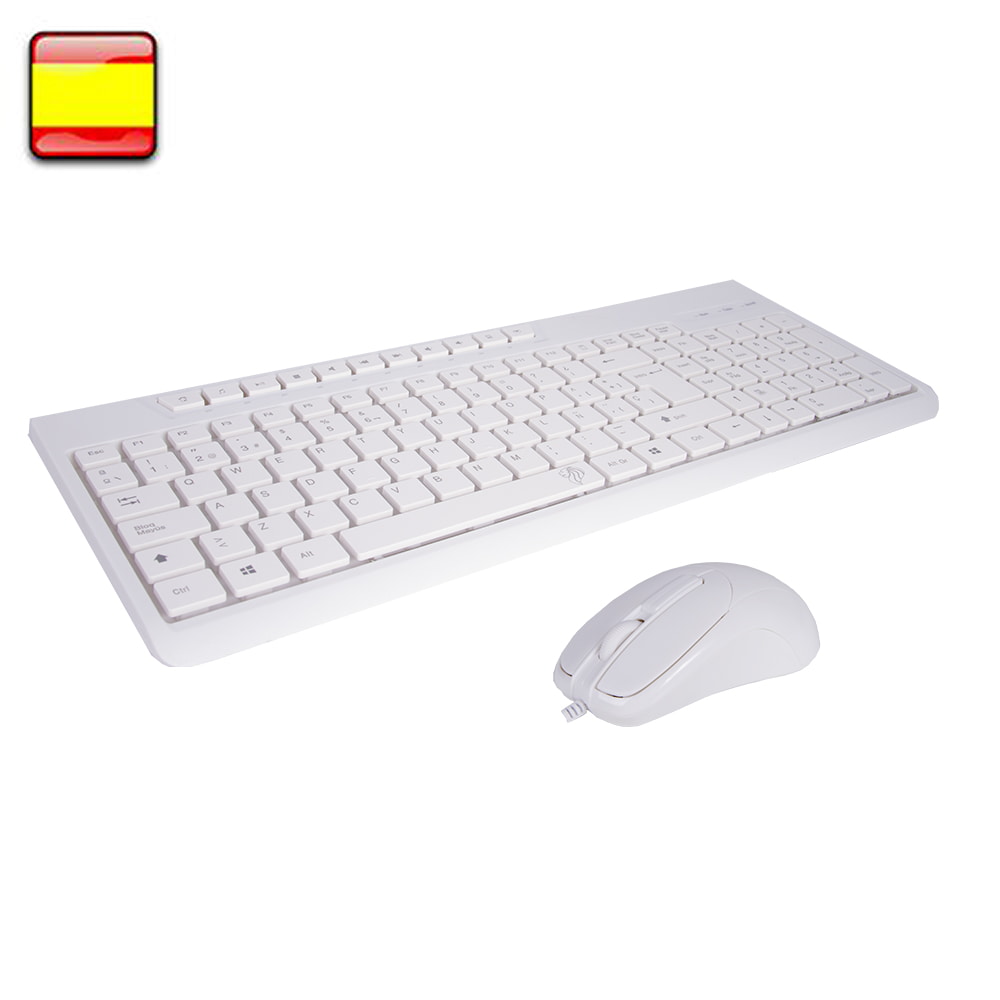 BL Kit teclado+raton Blanco Office multimedia BL-1901