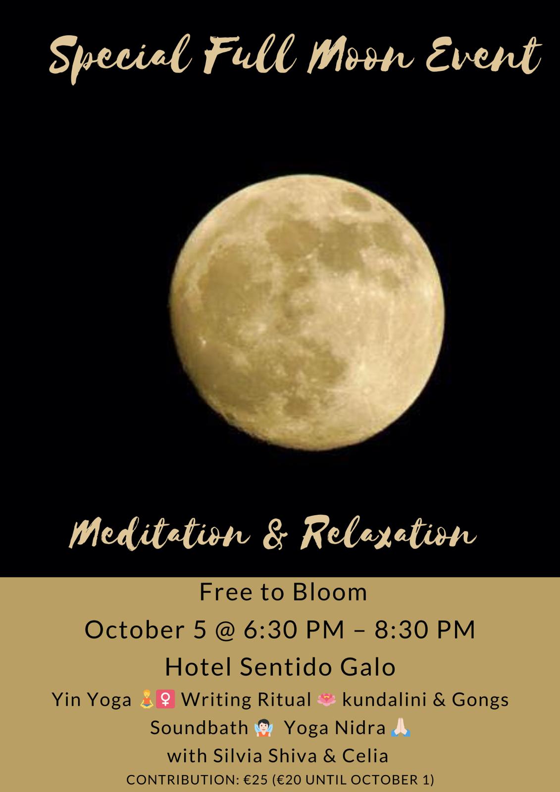 Special Full Moon Event Meditation & Relaxation