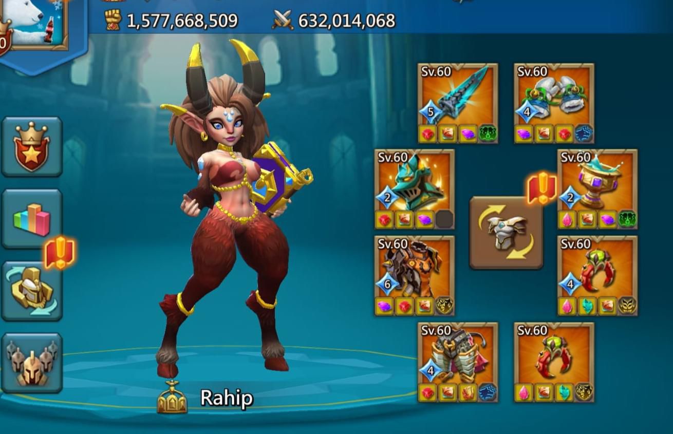 🔥*HARİKA SIFIRLAMA KALESİ*

💫*Tek Tip Saldırılar : 875-900-975* 
💫*1 Mitik Şampiyon*
💫*14 PARALI GOLD HERO - 6 MOR HERO*
💫*FULL MİTİK CANAVAR SET*
💫*T5-ELİT-SLOT5-HİSAR2-FULL MÜHÜR-KARŞI DESTEK FULL*

✅*Bağlantılar : Gmail-Facebook - İGG*

💰Fiyat : 10.500TL - 266$