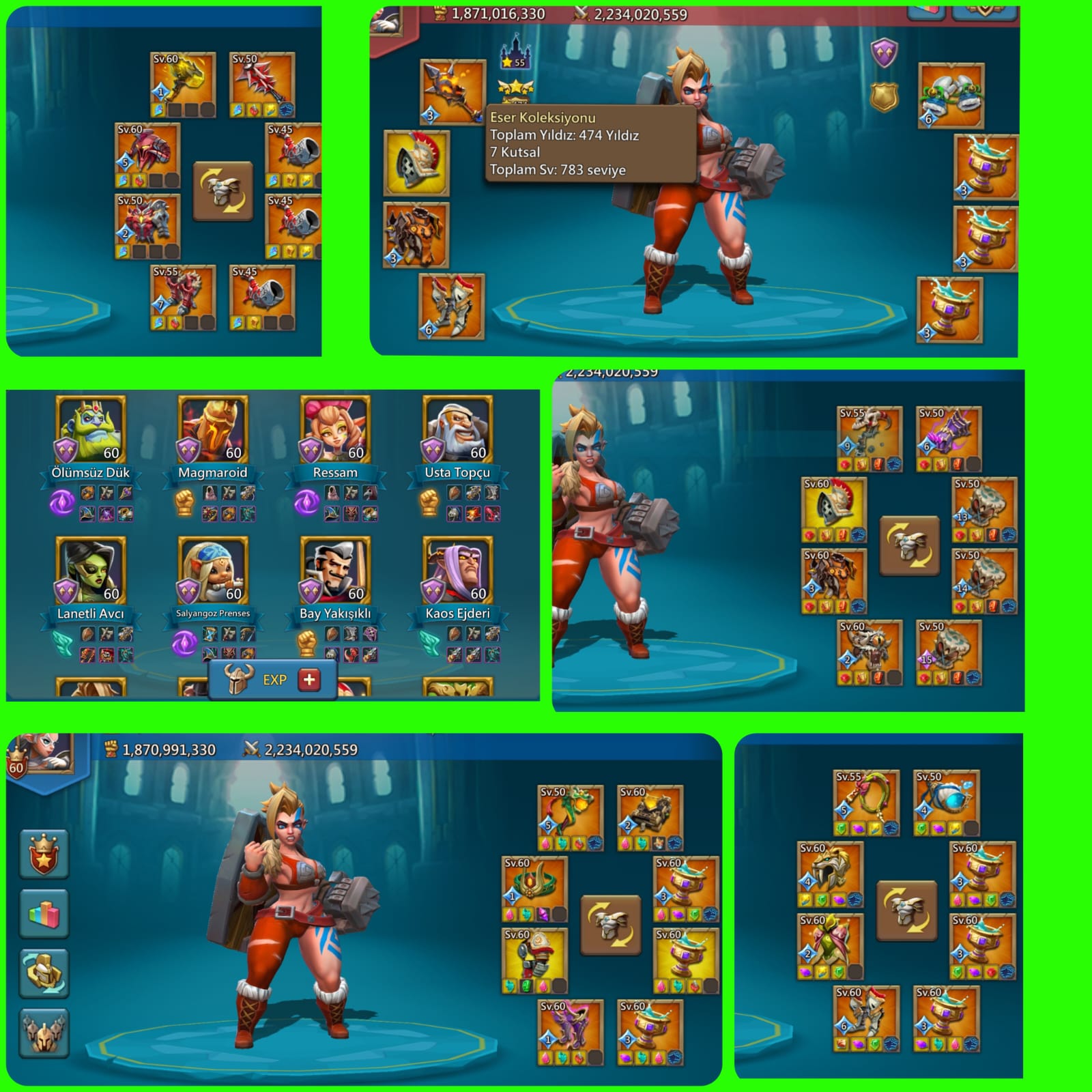 *ACİL SATLIK BUGÜN İÇİN 18.000  BİN YARINA VERMEM*

*1100 SLD KAPTAN KALE*
*T5 ELİT FULL MİTİK CANO SETİ*

*1 MİTİK 2 GOLD 1 MOR ŞAMPİYON GIDA ERİMEZ ŞAMPİYONUN BİRİ 1 YELEYE MİTİK OLCAK*
*3 MİTİK KUPA 1 GOLD KUPA HAZİRDA 9 HALE*
*SLD: 1042 / 1027 /1114 MAX SLD*
*8 YOLDAŞ 10/8/8/5/4/0/0/0*
*10 GOLD HERO*
*RESSAM / MAGMERİD / ÖLÜMSÜZDÜK VE HİSAR HEROLARI GOLD*
*160 MÜHÜR*
*20 M ASKER*
*47 GÖÇ*
*500 K MÜCEVHER 214 K HEDİYE EDİLİR*
*BAĞ : FACEBOOK / GMAİL*
*FİYAT : 18.000TL*