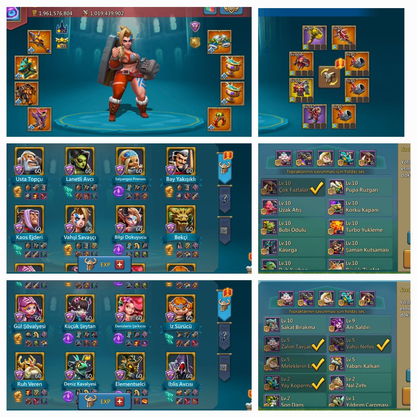 *HAFTA SONU FIRSATI* 
🤩

*2 mitik kupa* 

 *25 kale yıldızı* 

 *8 gold hero*

 *124 sürü saldırısı* 

 *Paralı yoldaş 5,5,5,2*

 *Sadece 9 bin tl* 

 *Daha ucuzu yok piyasada*