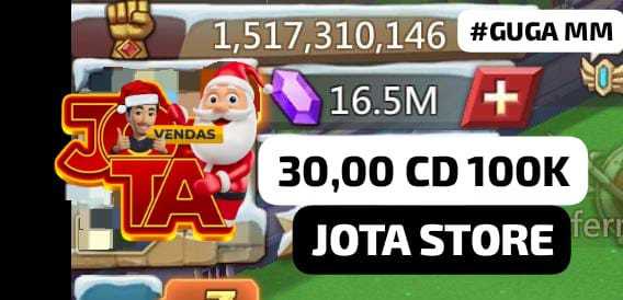 🎅🏻 *PROMOÇÃO NATALINA*🎅🏻

⭕ _*30,00 a cada 100k de gemas, até 1.5B de poder, Promoção até Durar o estoque 🛑*_

⭕ _*FG rolando bora dá um UP na pontuação, bora aproveitar a promoção de gemas!!!*_