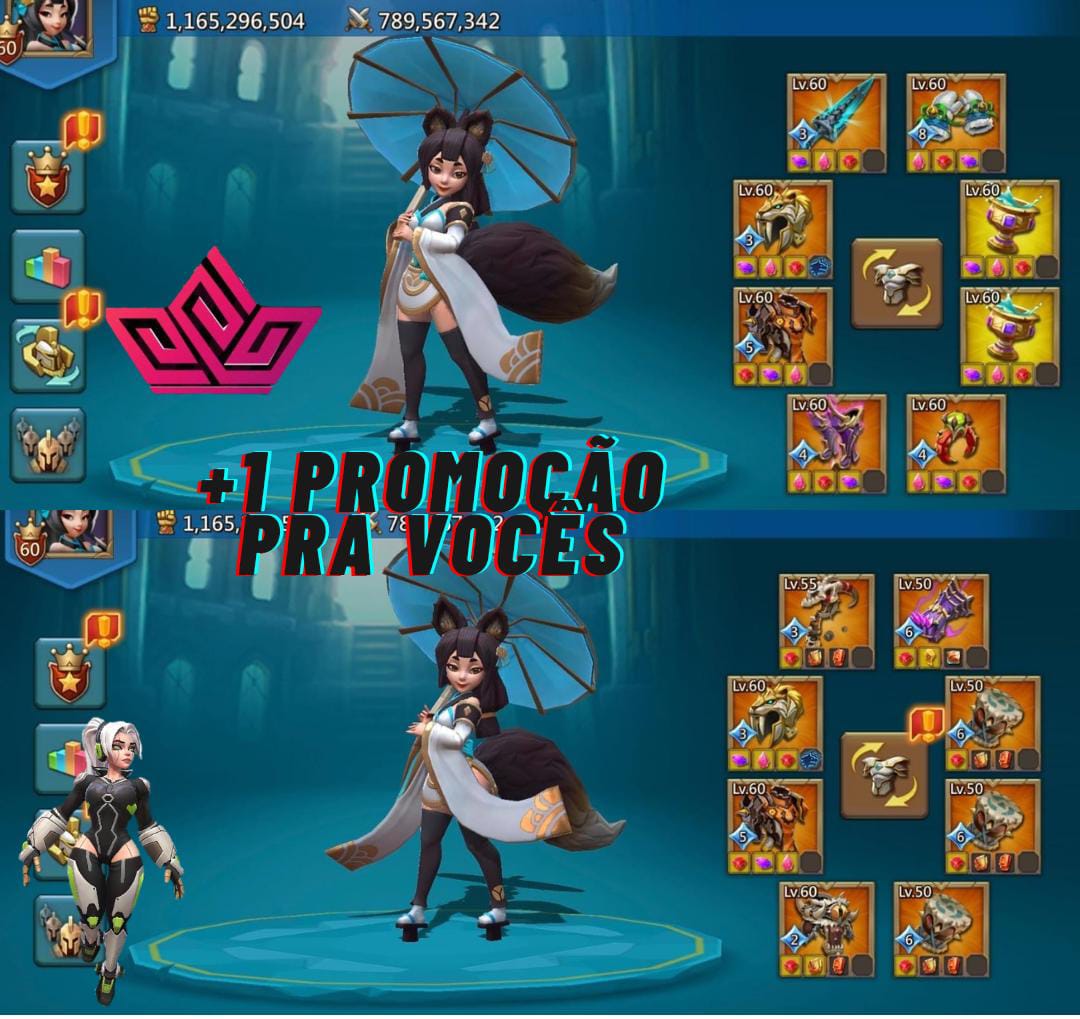 _*LÍDER RALLY*_

> REF:3303

Bônus:
Inf:824%
Ark:840%
Cav:845%

> 2 Herois pagos gold
> Skins(skin de wonder)
> Coelho,abelha e Bon ancião
> Cabe 3.5m em forte
> Duas taça gold
> Elite/loja

~Valor:1.800,00~
_*Por: 1.599,00*_
Entrada :400,00

Fotos:
https://photos.app.goo.gl/6tA3nyDApGfN3QaQ8

_BRUNA/SAIORI- IMPERIAL_
➕ INFORMAÇÕES:https://wa.me/+5519983614397