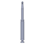 Camlog® Ballpoint Hex Schraubendreher, ISO-Schaft, kurz