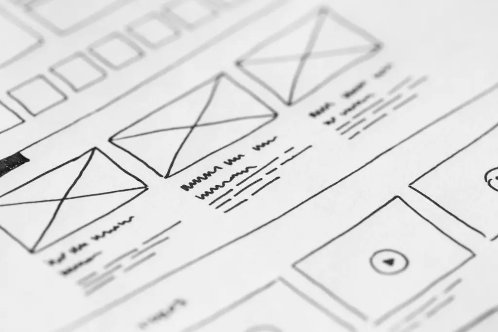 Voorbeeld van een UX/UI design