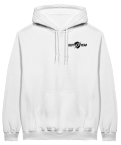 Felpa con cappuccio Unisex - White - Klothero