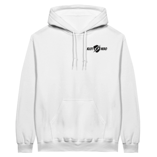 Felpa con cappuccio Unisex - White - Klothero