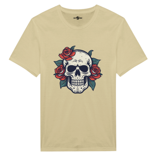 T-shirt Donna "Skull & Roses"- Stile Urban Rock - Klothero