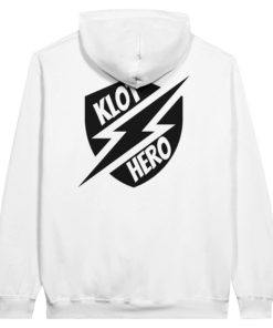 Felpa con cappuccio Unisex - White - Klothero