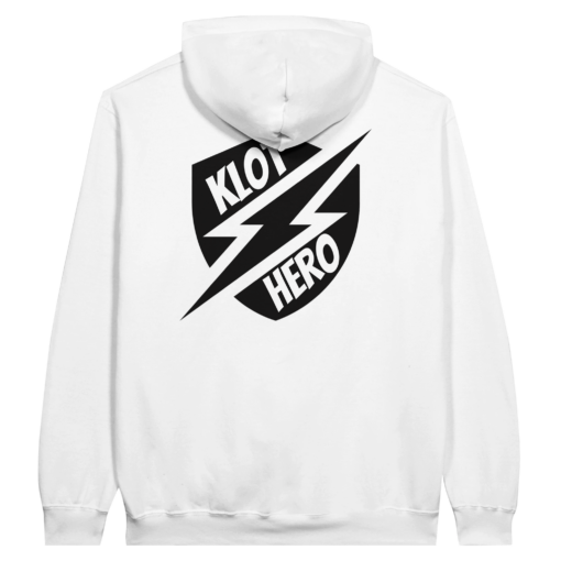 Felpa con cappuccio Unisex - White - Klothero