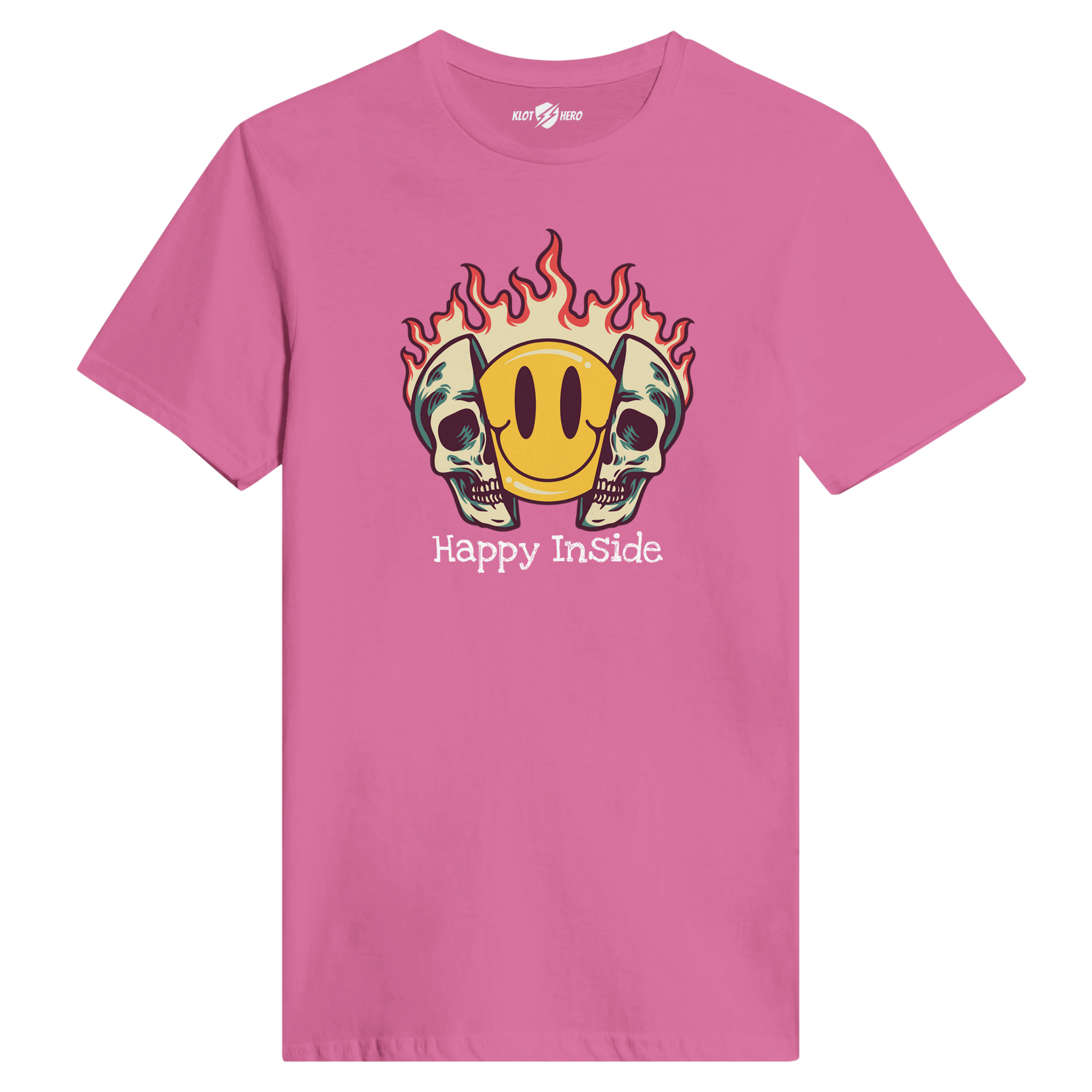 T-shirt Donna "Happy Inside" by Klothero