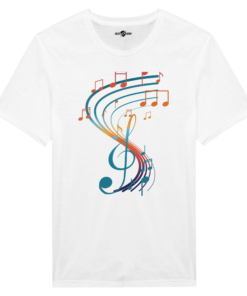 T-Shirt Uomo "Music" - Maglia con Note Musicali - Klothero