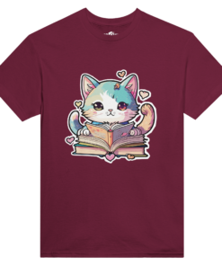 T-shirt Donna Fantasy Studious Cat