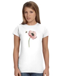T-shirt Donna Wildflower con Stampa Floreale - Klothero