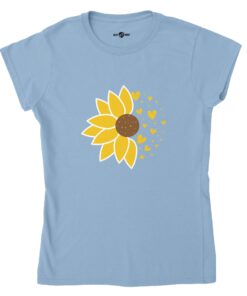 T-shirt Girasole e Cuori - Donna - Klothero
