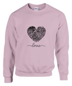 Felpa Heartprint Love con Stampa Cuore - Klothero